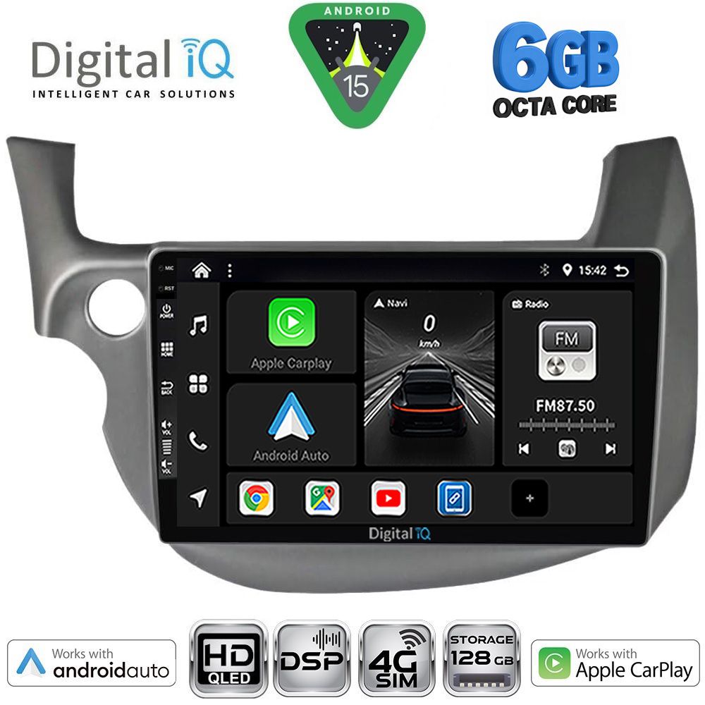 DIGITAL IQ BXF 17211_CPAA (10inc) MULTIMEDIA TABLET for HONDA JAZZ mod. 2008-2012