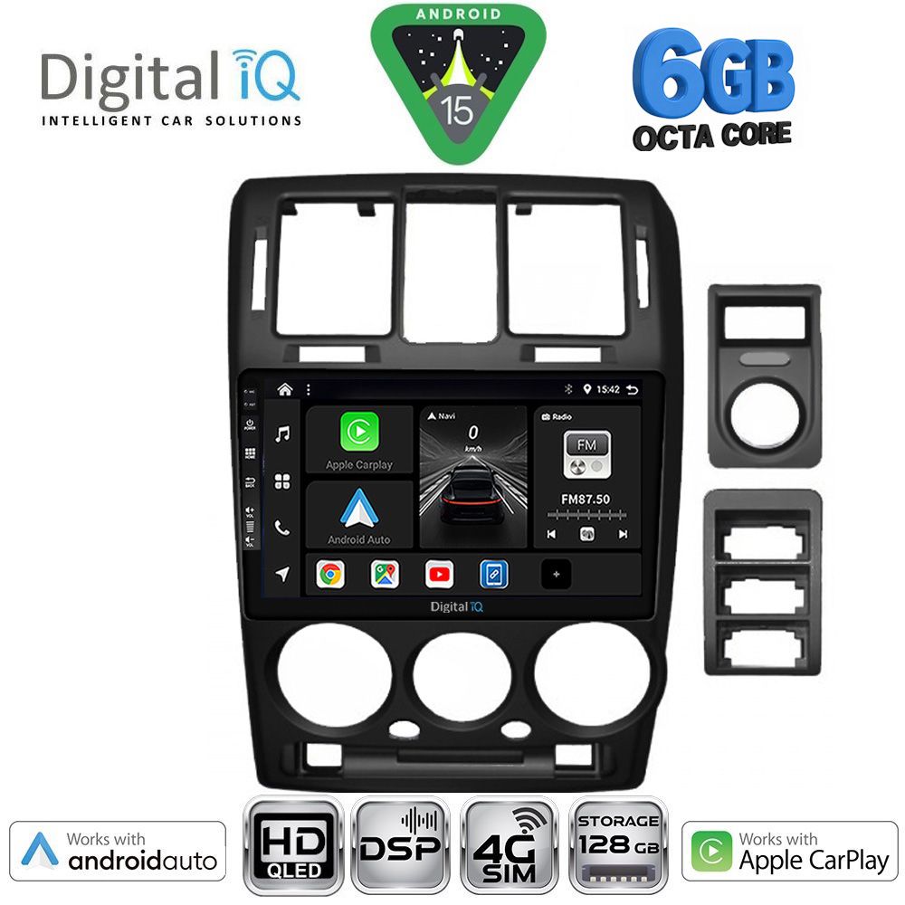 DIGITAL IQ BXF 17222BL_CPAA (9inc) MULTIMEDIA TABLET for HYUNDAI GETZ mod. 2002-2011 (BLACK)