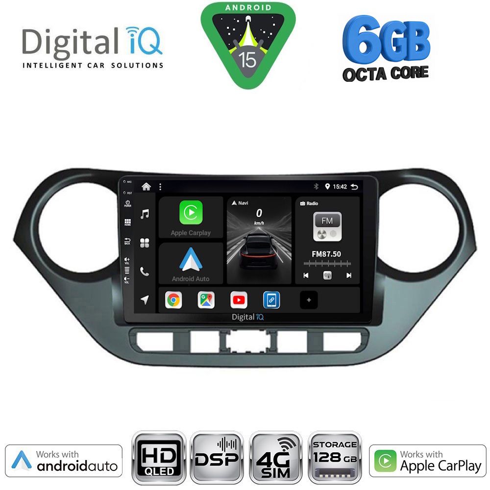 DIGITAL IQ BXF 17224_CPAA (9inc) MULTIMEDIA TABLET for HYUNDAI i10 mod. 2014-2020