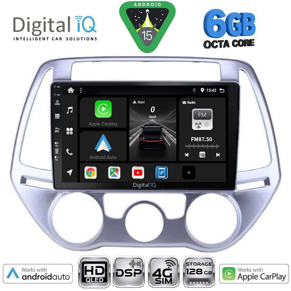 DIGITAL IQ BXF 17227_CPAA A/C (9inc) MULTIMEDIA TABLET for HYUNDAI i20 mod. 2008-2012