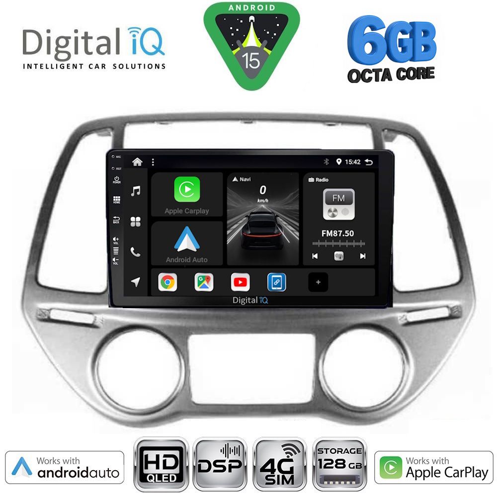 DIGITAL IQ BXF 17227_CPAA CLIMA (9inc) MULTIMEDIA TABLET for HYUNDAI i20 mod. 2008-2012