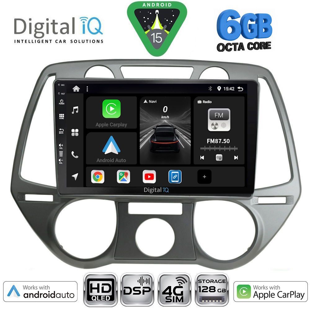 DIGITAL IQ BXF 17228_CPAA A/C (9inc) MULTIMEDIA TABLET for HYUNDAI i20 mod. 2008-2012