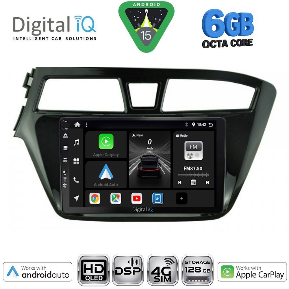 DIGITAL IQ BXF 17229_CPAA (9inc) MULTIMEDIA TABLET for HYUNDAI i20 mod. 2014-2018