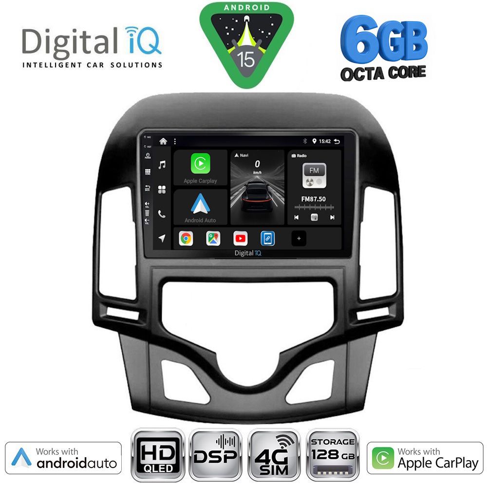 DIGITAL IQ BXF 17231_CPAA CLIMA (9inc) MULTIMEDIA TABLET for HYUNDAI i30 mod. 2007-2012