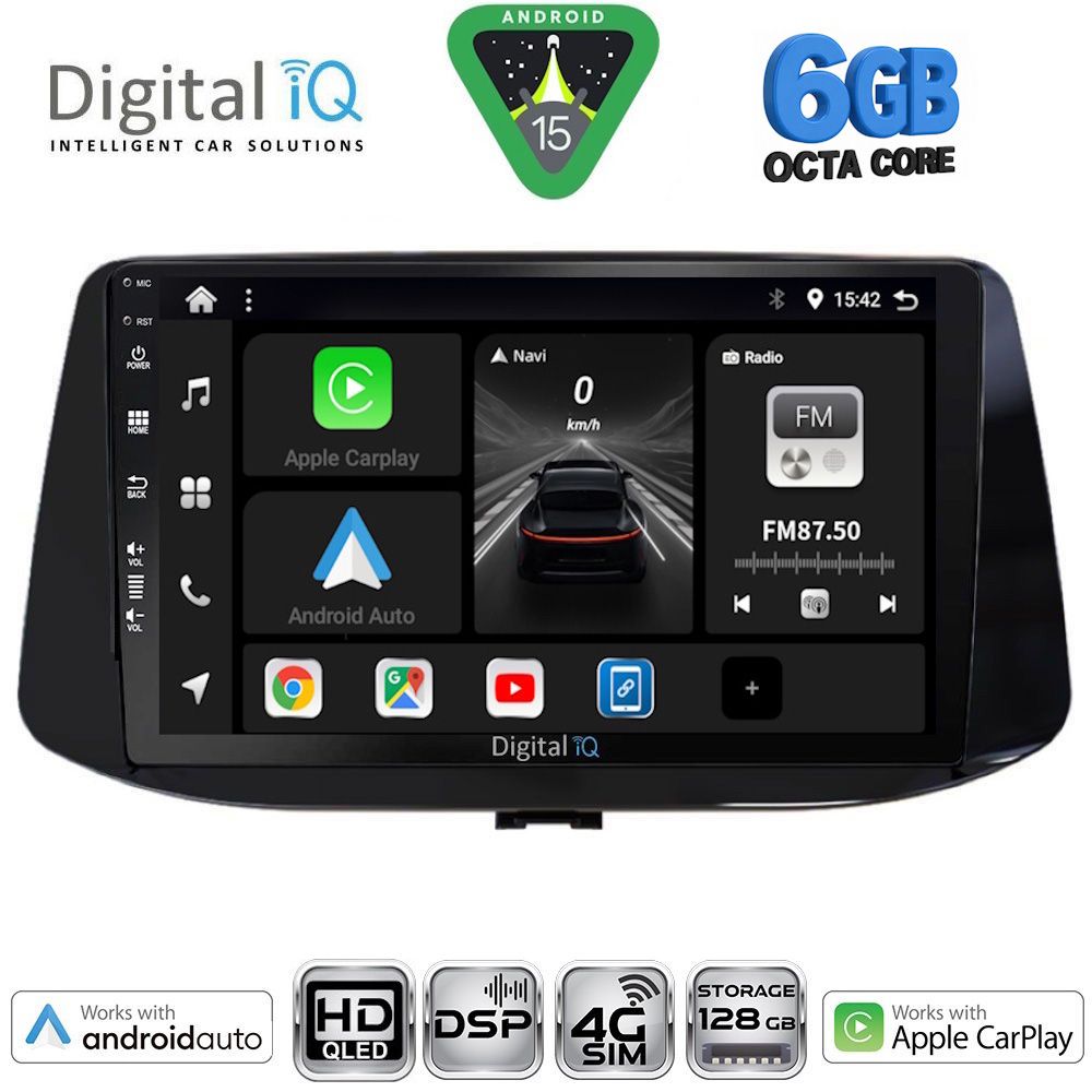 DIGITAL IQ BXF 17233_CPAA (9inc) MULTIMEDIA TABLET for HYUNDAI i30  mod. 2018-2025