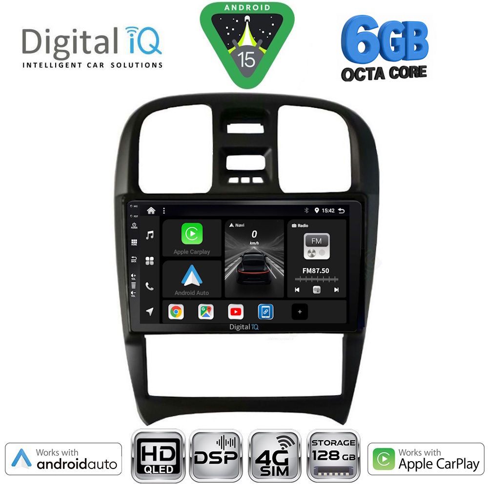 DIGITAL IQ BXF 17247_CPAA (9inc) MULTIMEDIA TABLET for HYUNDAI SONATA mod. 2000-2006