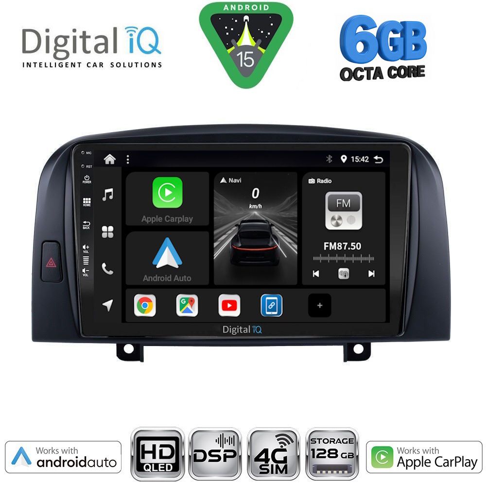 DIGITAL IQ BXF 17248_CPAA (9inc) MULTIMEDIA TABLET for HYUNDAI SONATA mod. 2006-2009