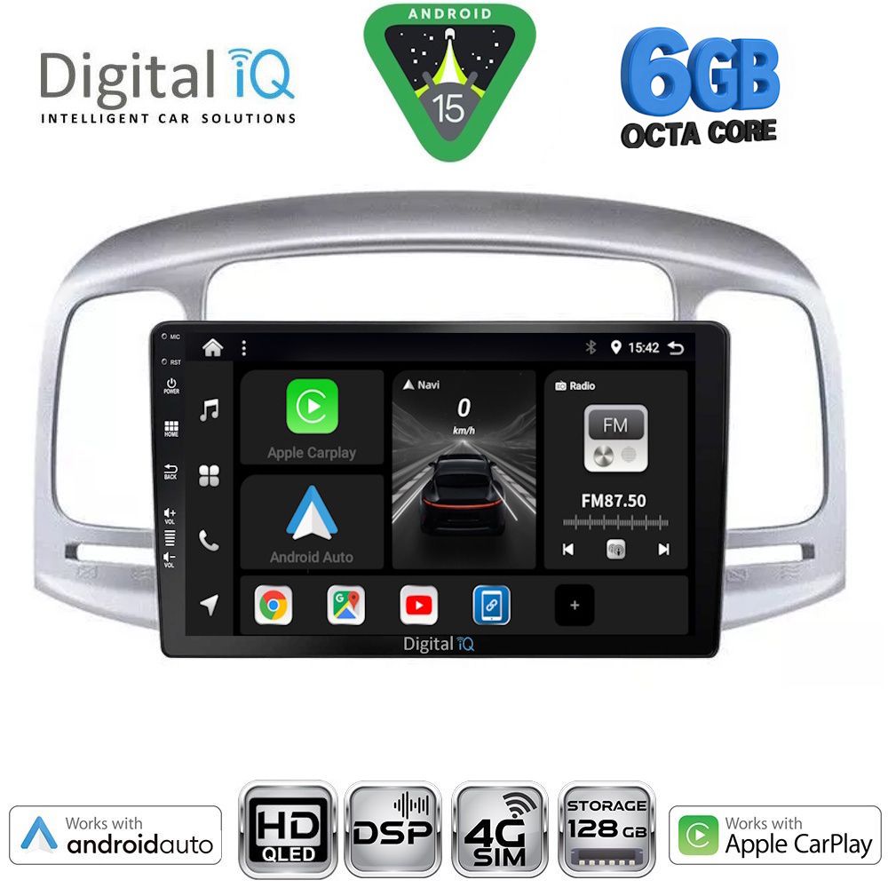 DIGITAL IQ BXF 17249SL_CPAA (9inc) MULTIMEDIA TABLET for HYUNDAI ACCENT mod. 2005-2012