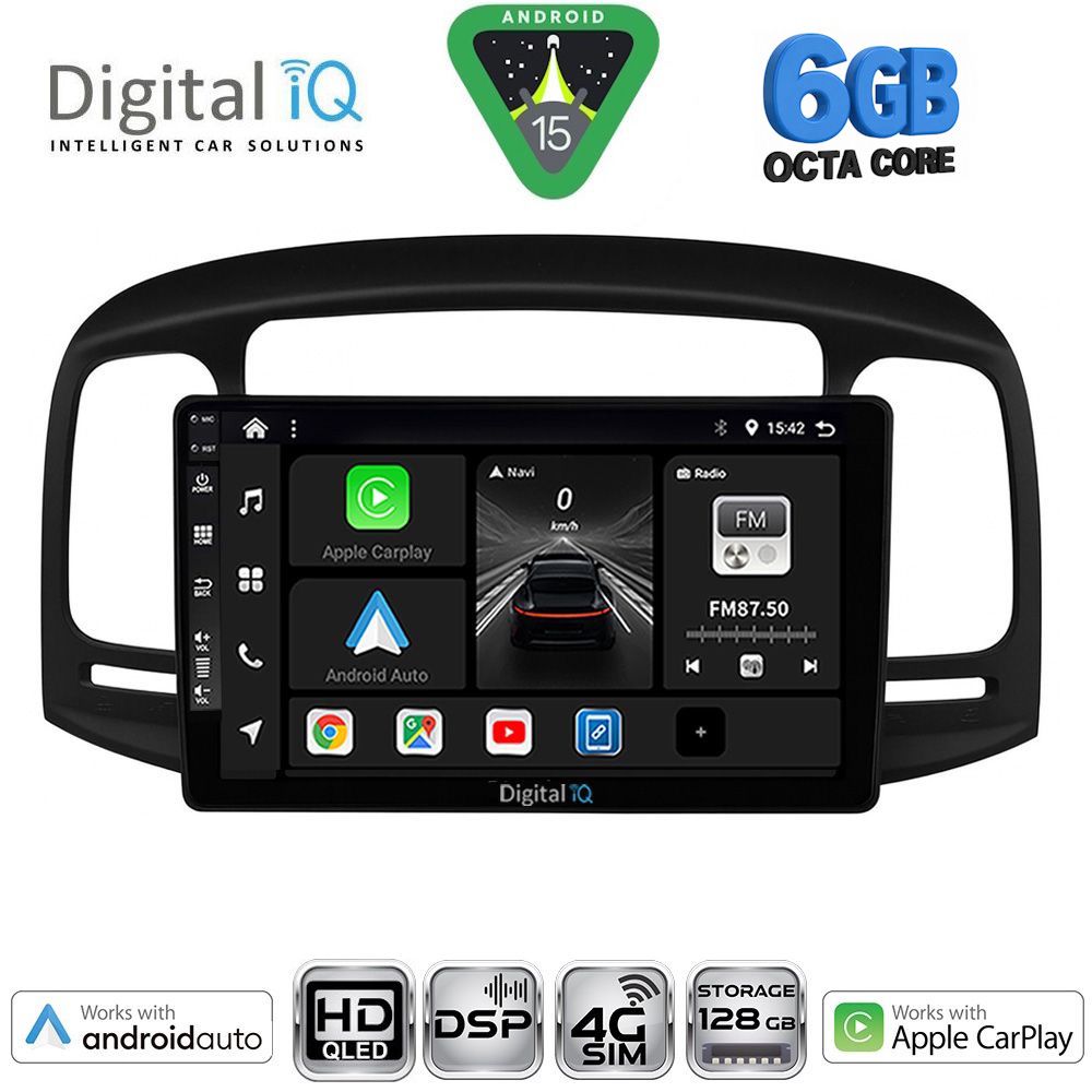 DIGITAL IQ BXF 17249BL_CPAA (9inc) MULTIMEDIA TABLET for HYUNDAI ACCENT mod. 2005-2012