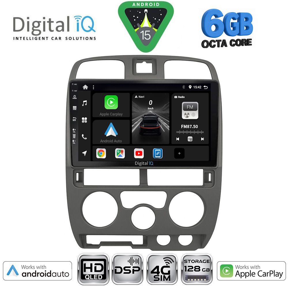 DIGITAL IQ BXF 17253GR_CPAA (9inc) MULTIMEDIA TABLET for ISUZU D-MAX mod. 2002-2008 (GREY)