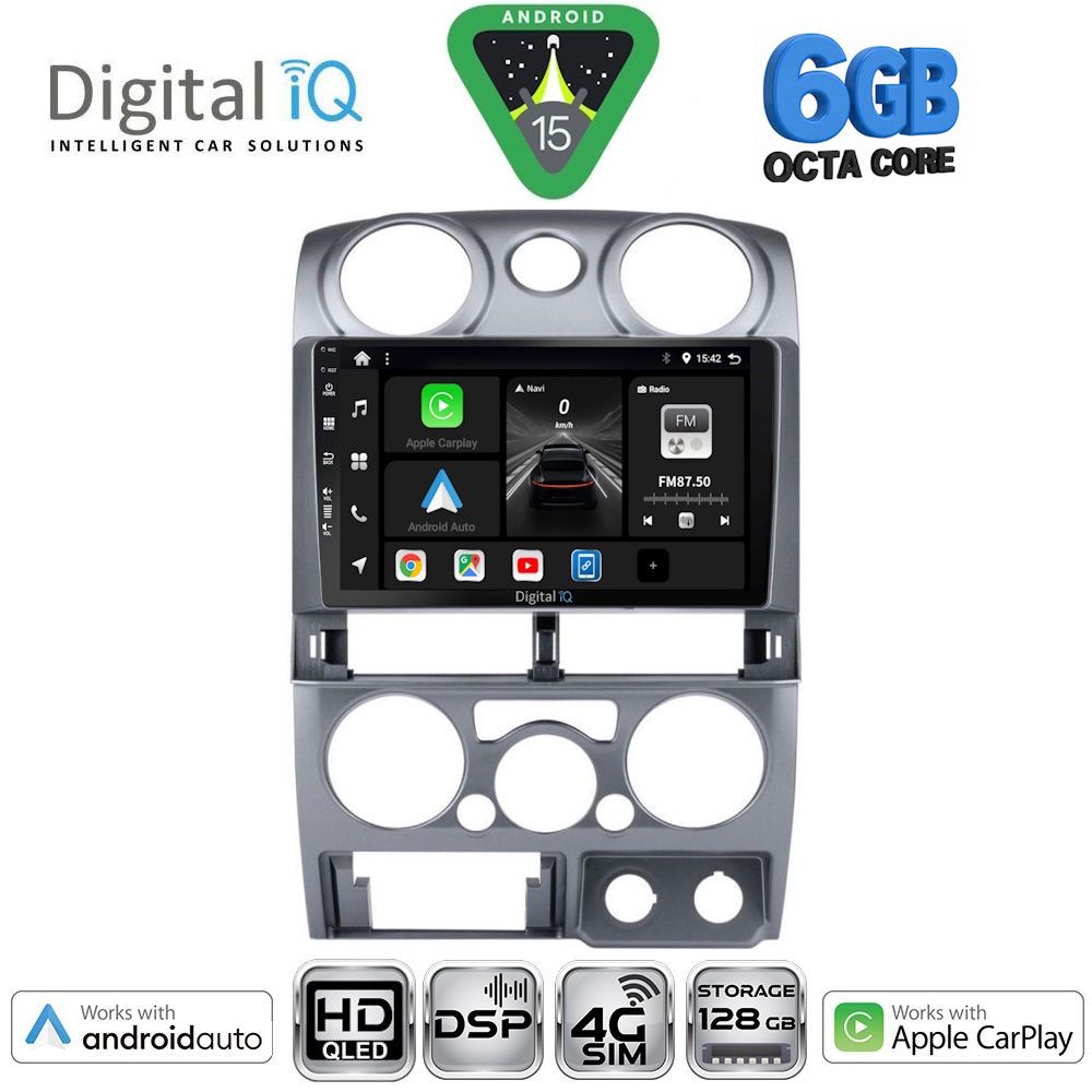 DIGITAL IQ BXF 17254SL_CPAA (9inc) MULTIMEDIA TABLET for ISUZU D-MAX mod. 2008-2012 (SILVER)