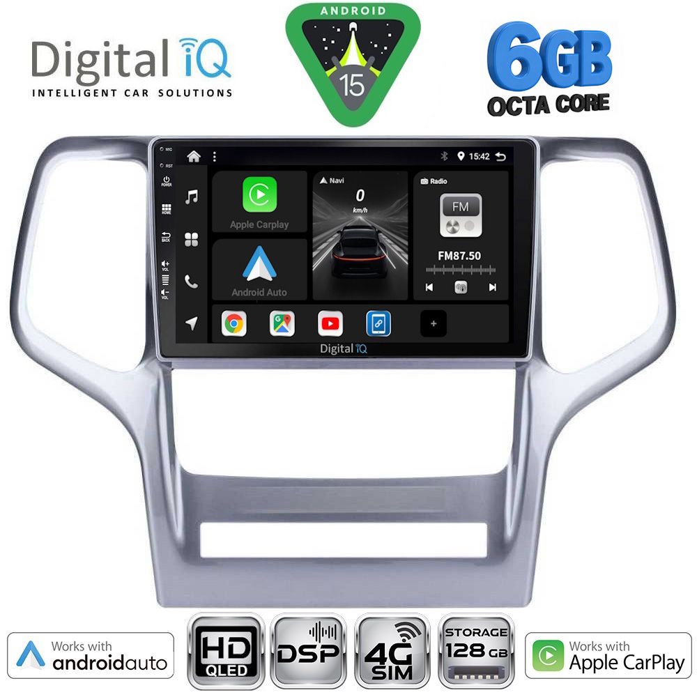 DIGITAL IQ BXF 17282_CPAA (9inc) MULTIMEDIA TABLET for JEEP GRAND CHEROKEE mod. 2011-2014