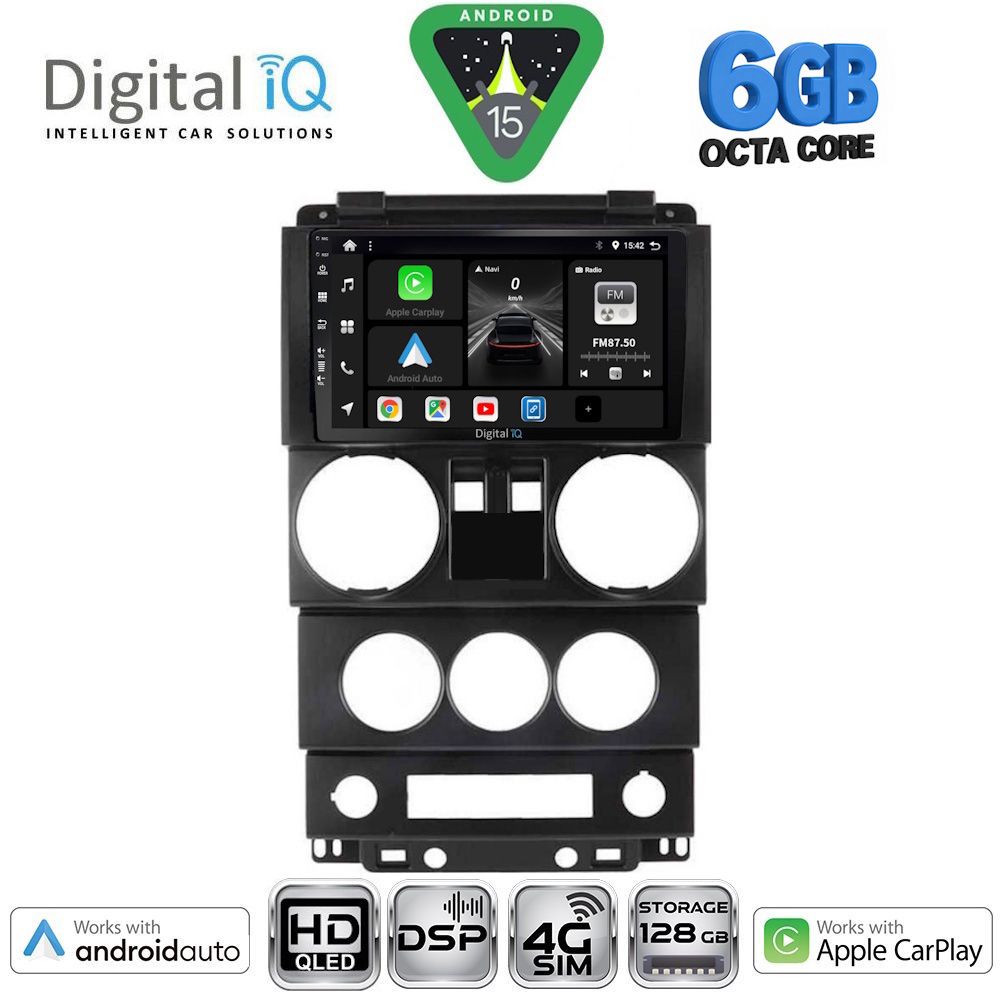 DIGITAL IQ BXF 17293_CPAA (9inc) MULTIMEDIA TABLET for JEEP WRANGLER mod. 2006-2011