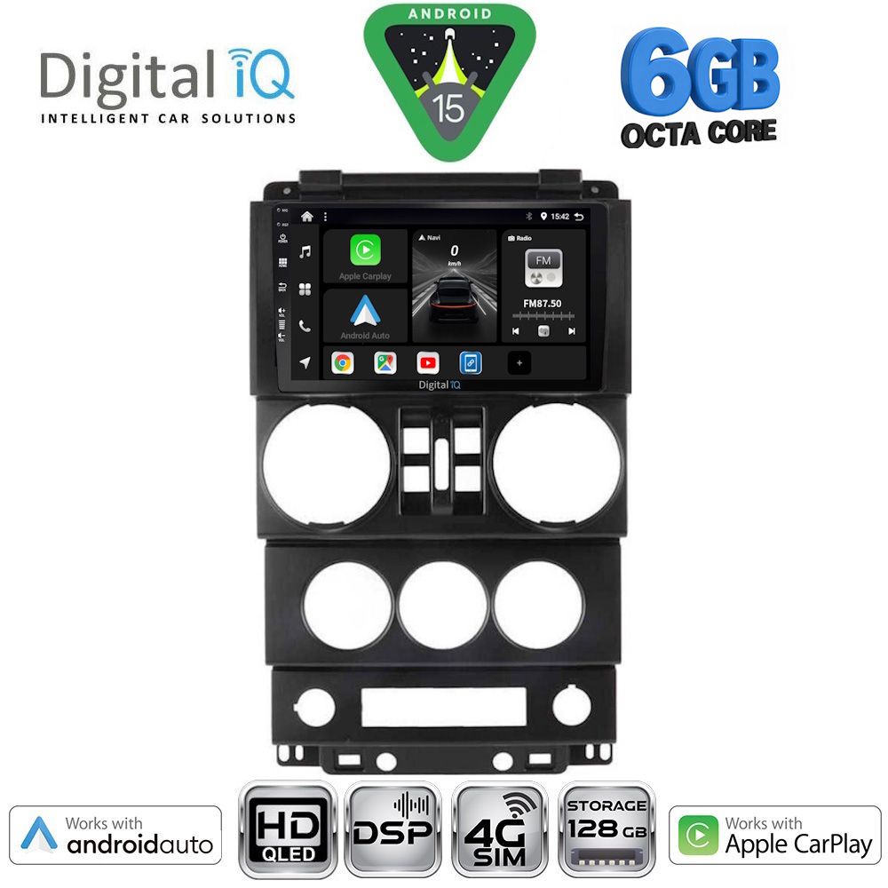 DIGITAL IQ BXF 17294_CPAA (9inc) MULTIMEDIA TABLET for JEEP WRANGLER mod. 2006-2011