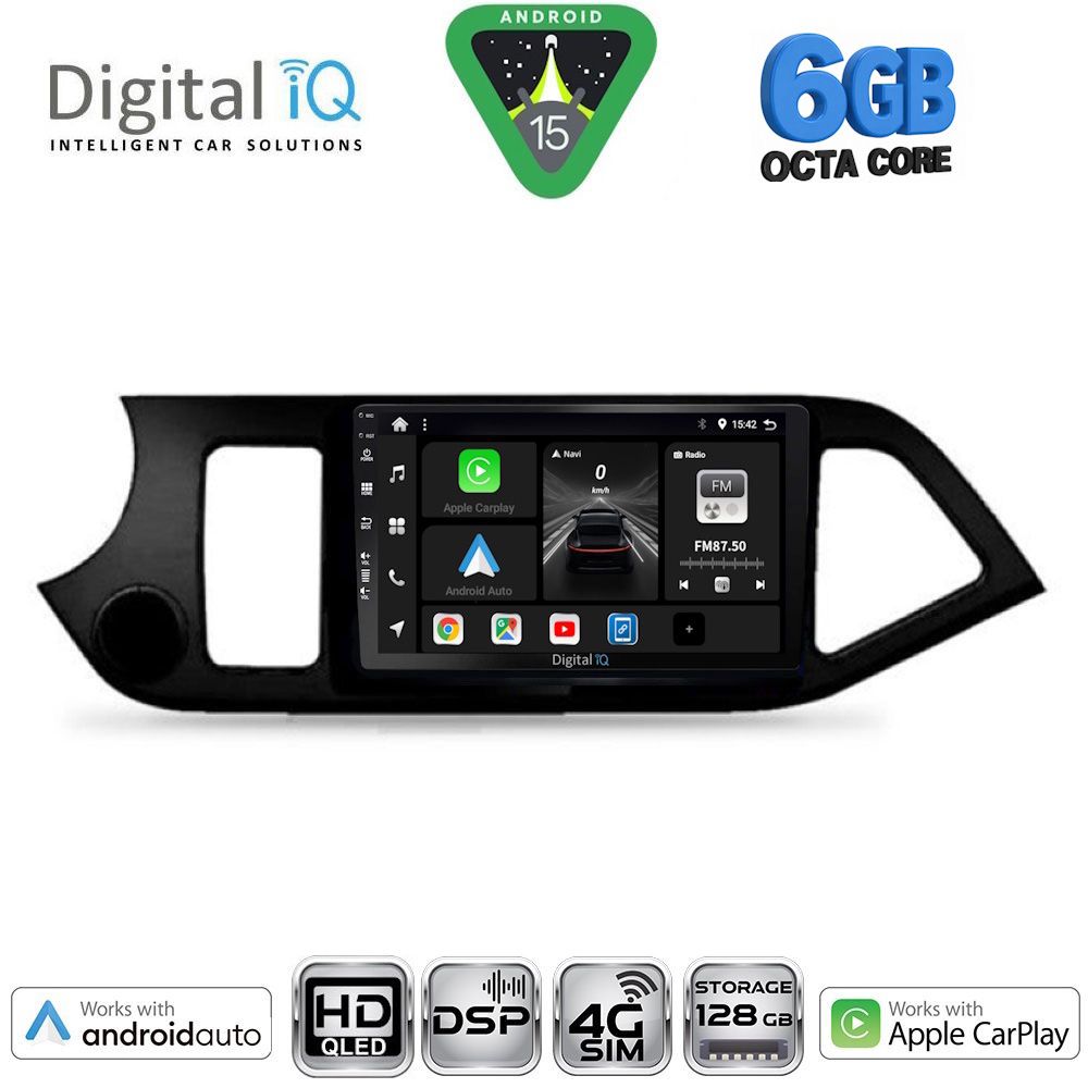 DIGITAL IQ BXF 17308_CPAA (9inc) MULTIMEDIA TABLET for KIA PICANTO mod. 2011-2017