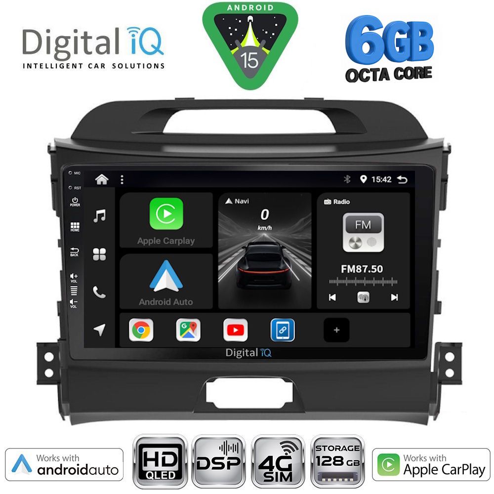 DIGITAL IQ BXF 17325_CPAA (9inc) MULTIMEDIA TABLET for KIA SPORTAGE mod. 2010-2015