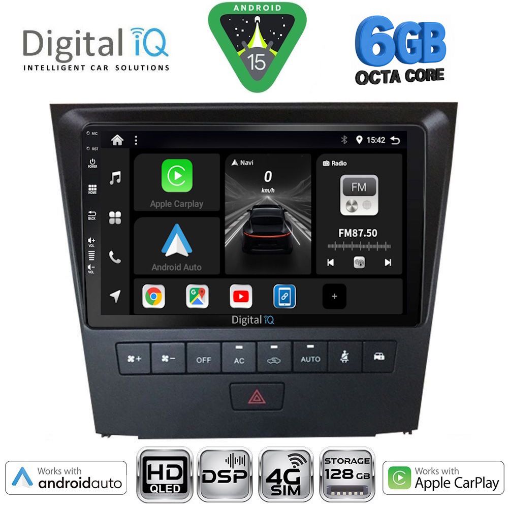 DIGITAL IQ BXF 17341_CPAA (9inc) MULTIMEDIA TABLET for LEXUS GS mod. 2004-2011