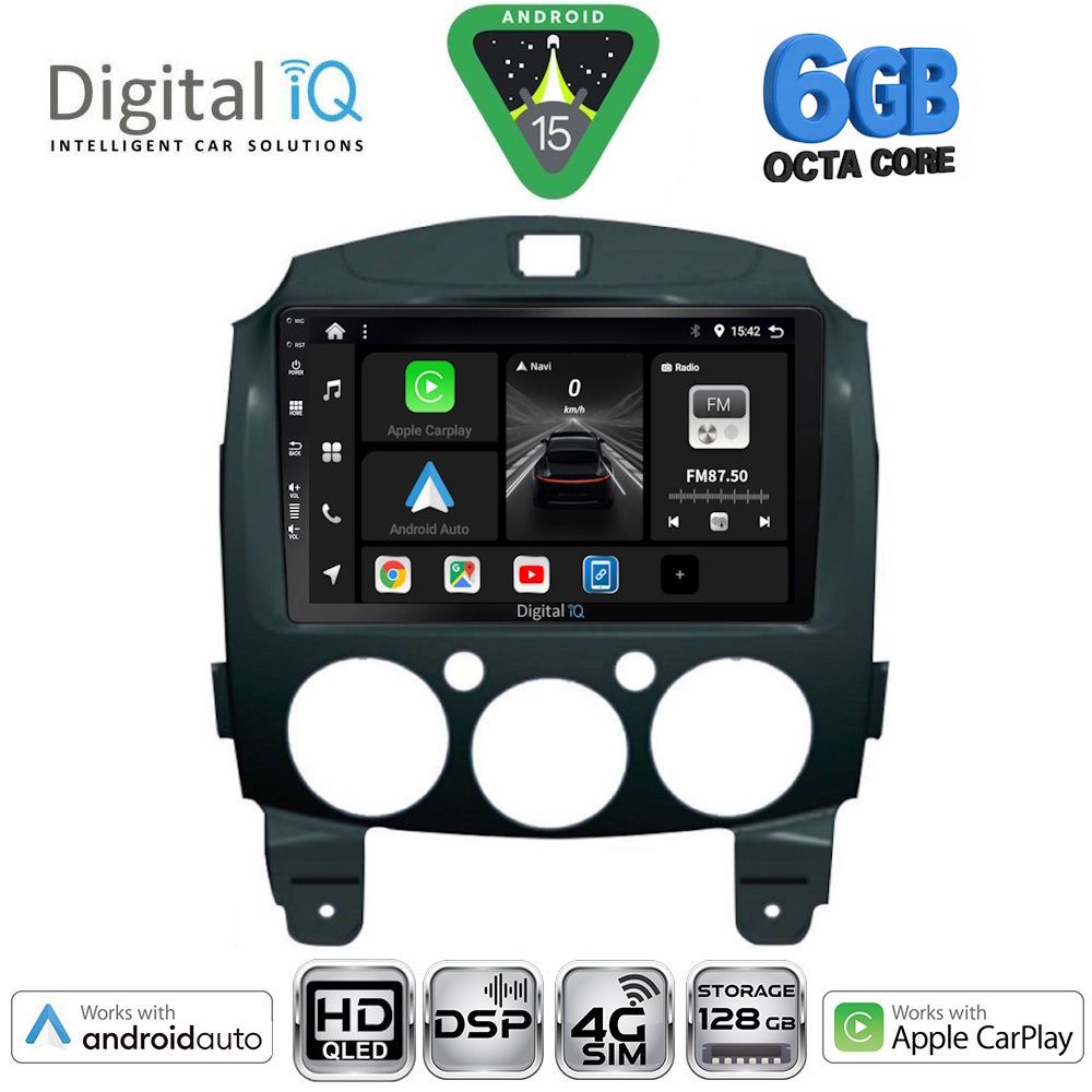 DIGITAL IQ BXF 17361_CPAA (9inc) MULTIMEDIA TABLET for MAZDA 2 mod. 2007-2014