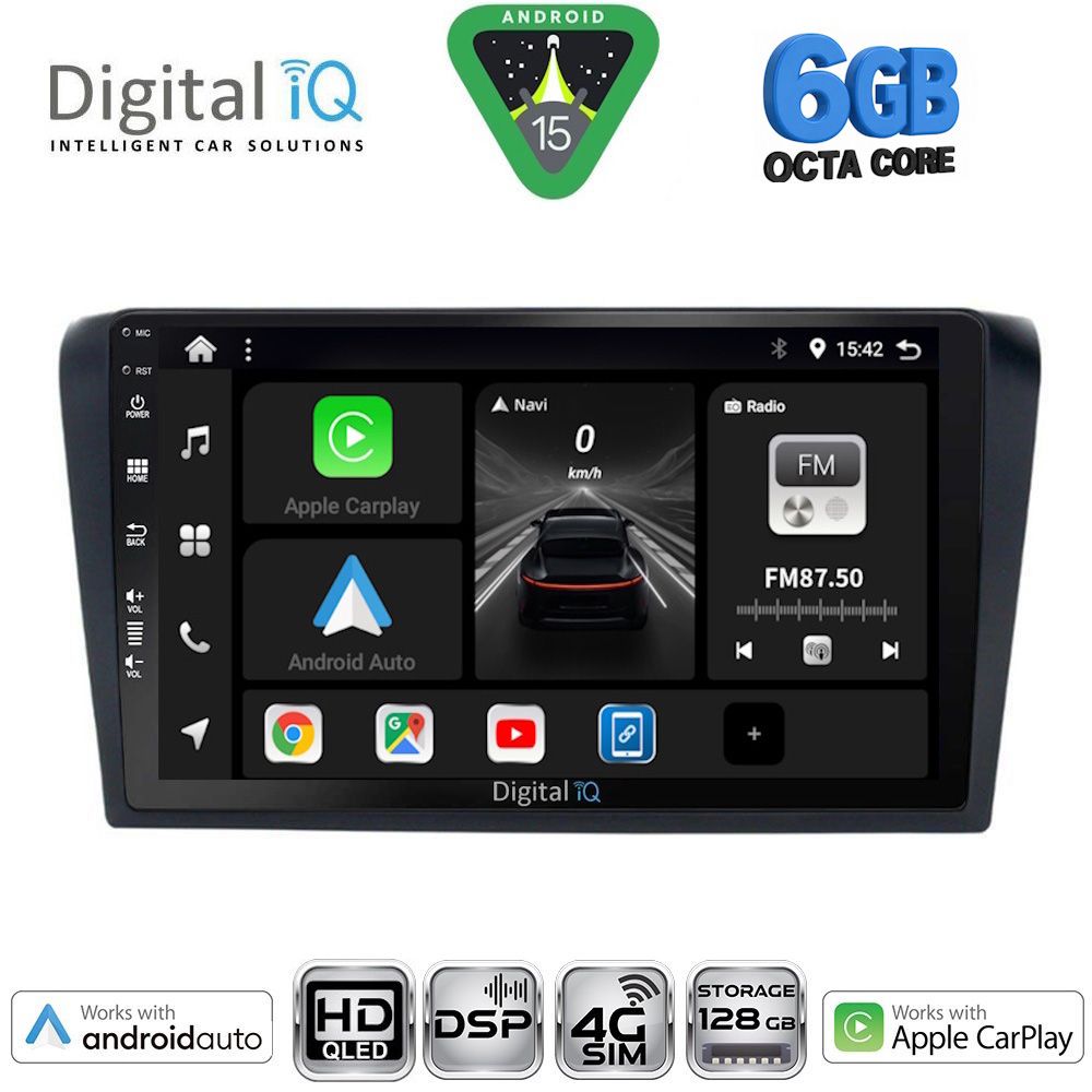 DIGITAL IQ BXF 17365_CPAA (9inc) MULTIMEDIA TABLET for MAZDA 3 mod. 2003-2008