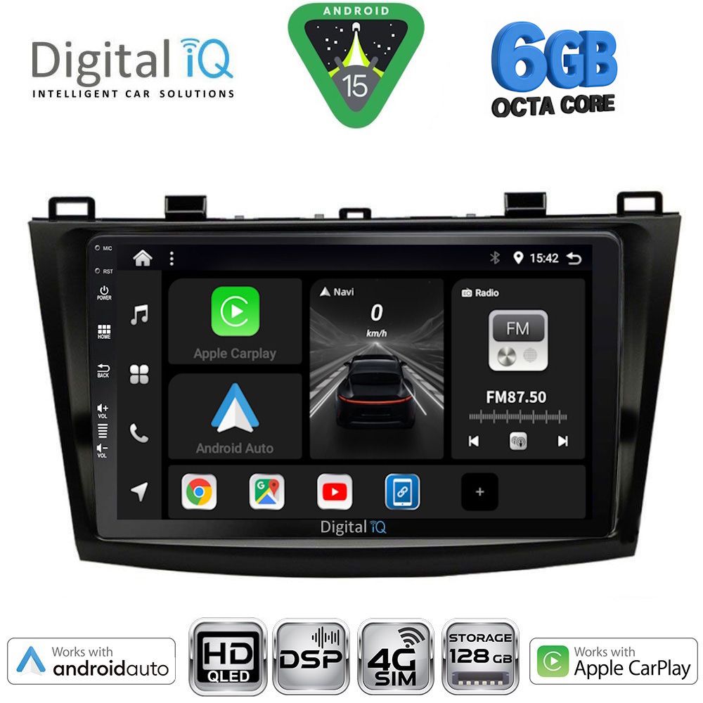 DIGITAL IQ BXF 17366_CPAA (9inc) MULTIMEDIA TABLET for MAZDA 3 mod. 2009-2014