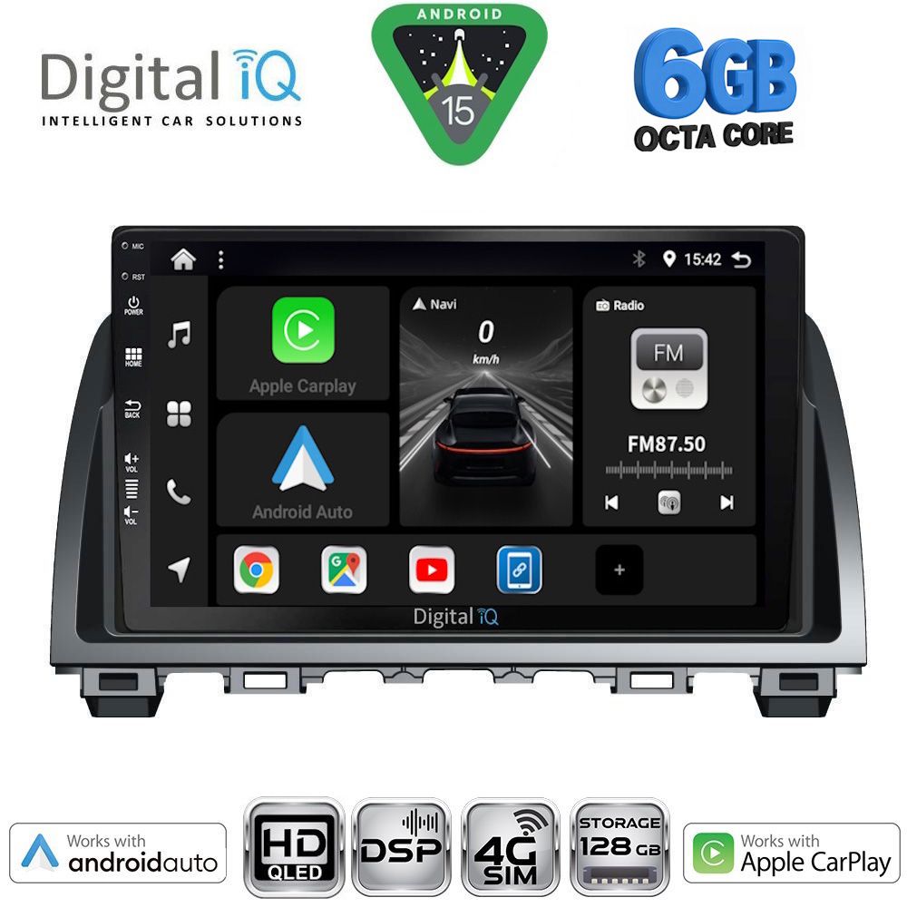 DIGITAL IQ BXF 17378_CPAA (9inc) MULTIMEDIA TABLET for MAZDA 6 mod. 2012-2017