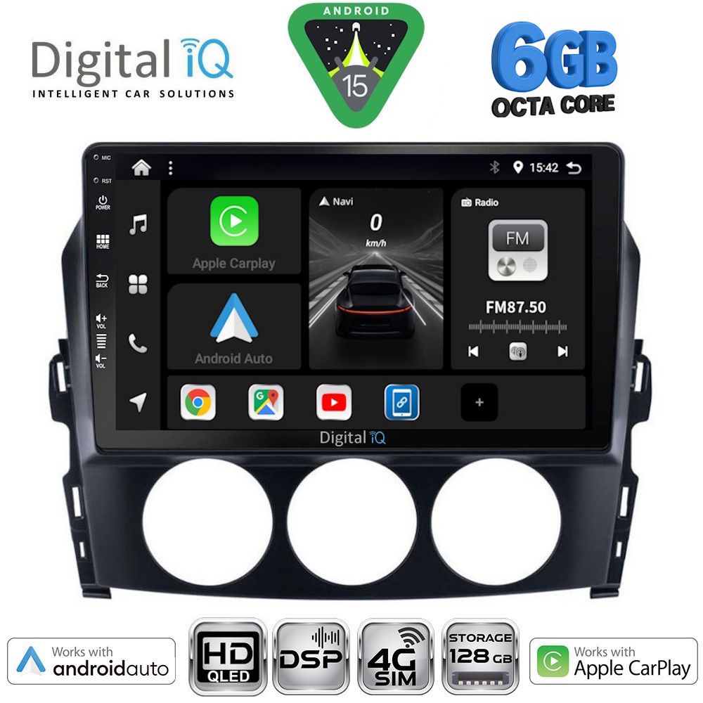 DIGITAL IQ BXF 17392_CPAA (9inc) MULTIMEDIA TABLET for MAZDA MX5 mod. 2005-2015