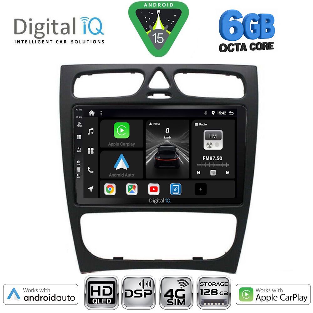 DIGITAL IQ BXF 17402_CPAA (9inc) MULTIMEDIA TABLET for MERCEDES C (W203) mod. 1999-2004