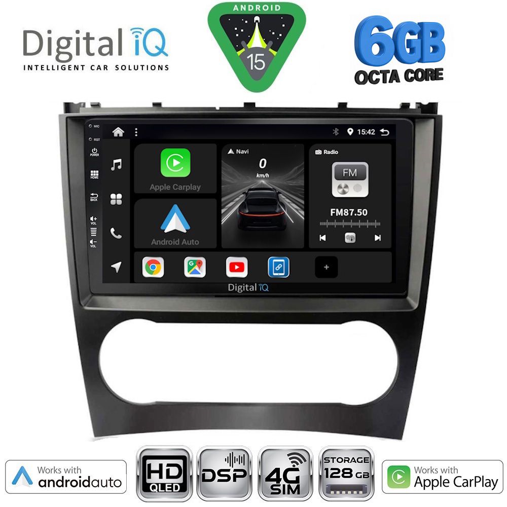 DIGITAL IQ BXF 17404_CPAA (9inc) MULTIMEDIA TABLET for MERCEDES C – CLK (W203-209) mod. 2004-2008