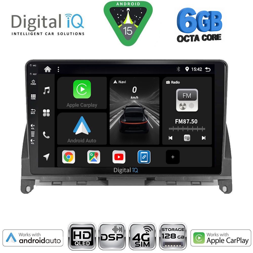 DIGITAL IQ BXF 17405_CPAA (9inc) MULTIMEDIA TABLET for MERCEDES C (W204) mod. 2007-2011