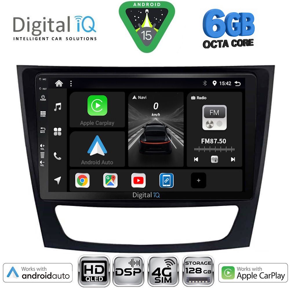 DIGITAL IQ BXF 17408_CPAA (9inc) MULTIMEDIA TABLET for MERCEDES E (W211) – CLS (W219) mod. 2003-2009