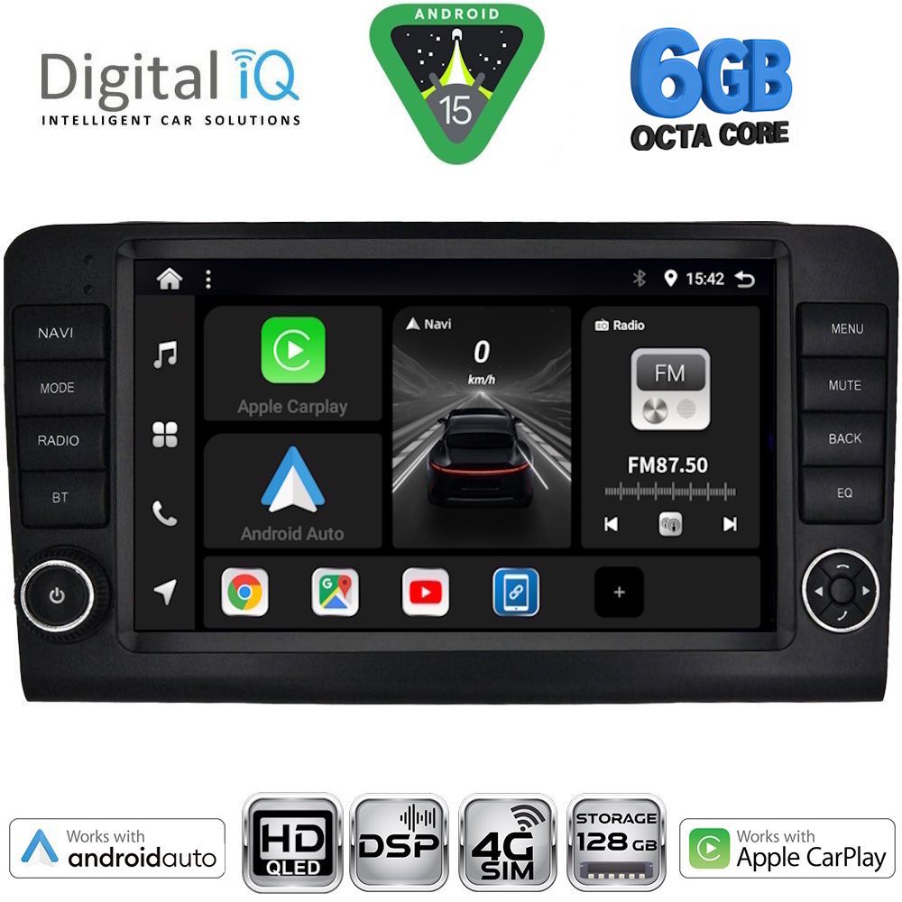 DIGITAL IQ BXF 17416_CPAA (9inc) MULTIMEDIA TABLET for MERCEDES ML (W164) – GL (X164) mod. 2005-2011