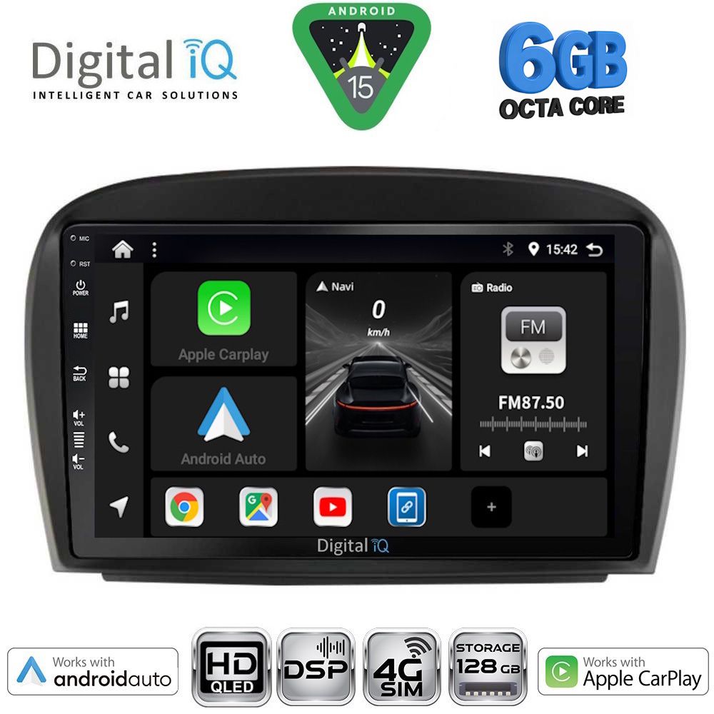 DIGITAL IQ BXF 17427_CPAA (9inc) MULTIMEDIA TABLET for MERCEDES SL (R230) FACELIFT mod. 2006-2012