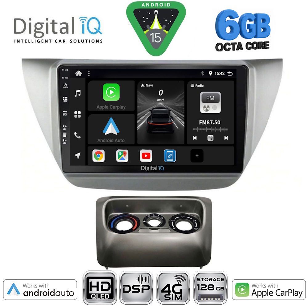 DIGITAL IQ BXF 17433_CPAA (9inc) MULTIMEDIA TABLET for MITSUBISHI LANCER mod. 2000-2007