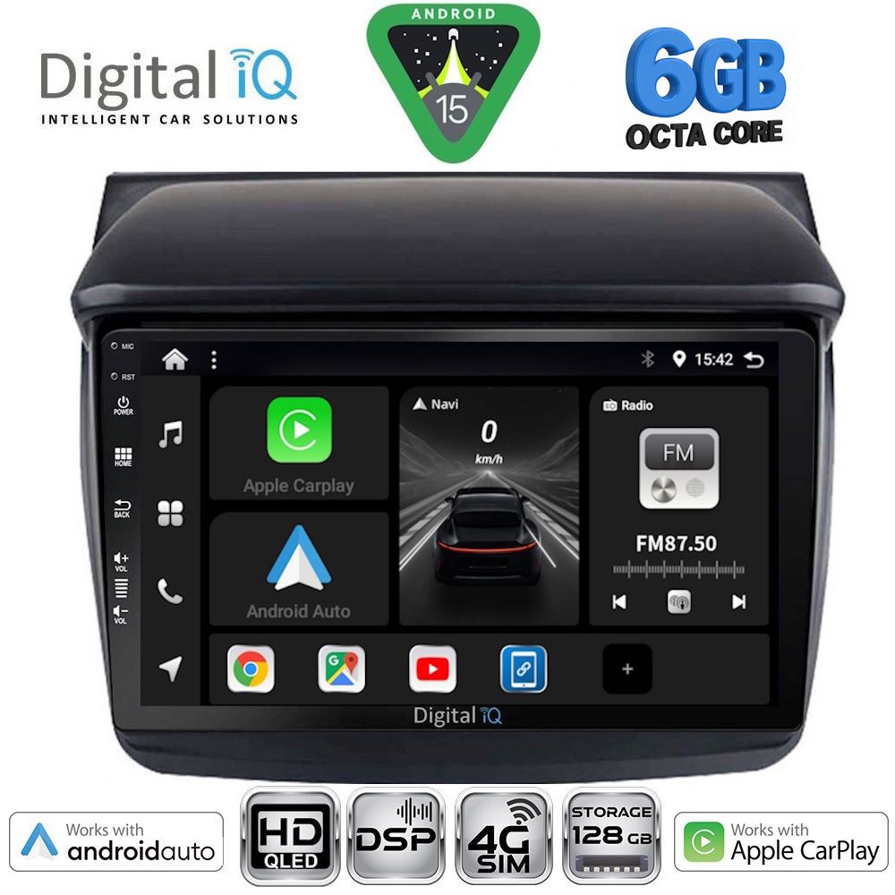 DIGITAL IQ BXF 17436_CPAA (9inc) MULTIMEDIA TABLET for MITSUBISHI L200 mod. 2006-2015