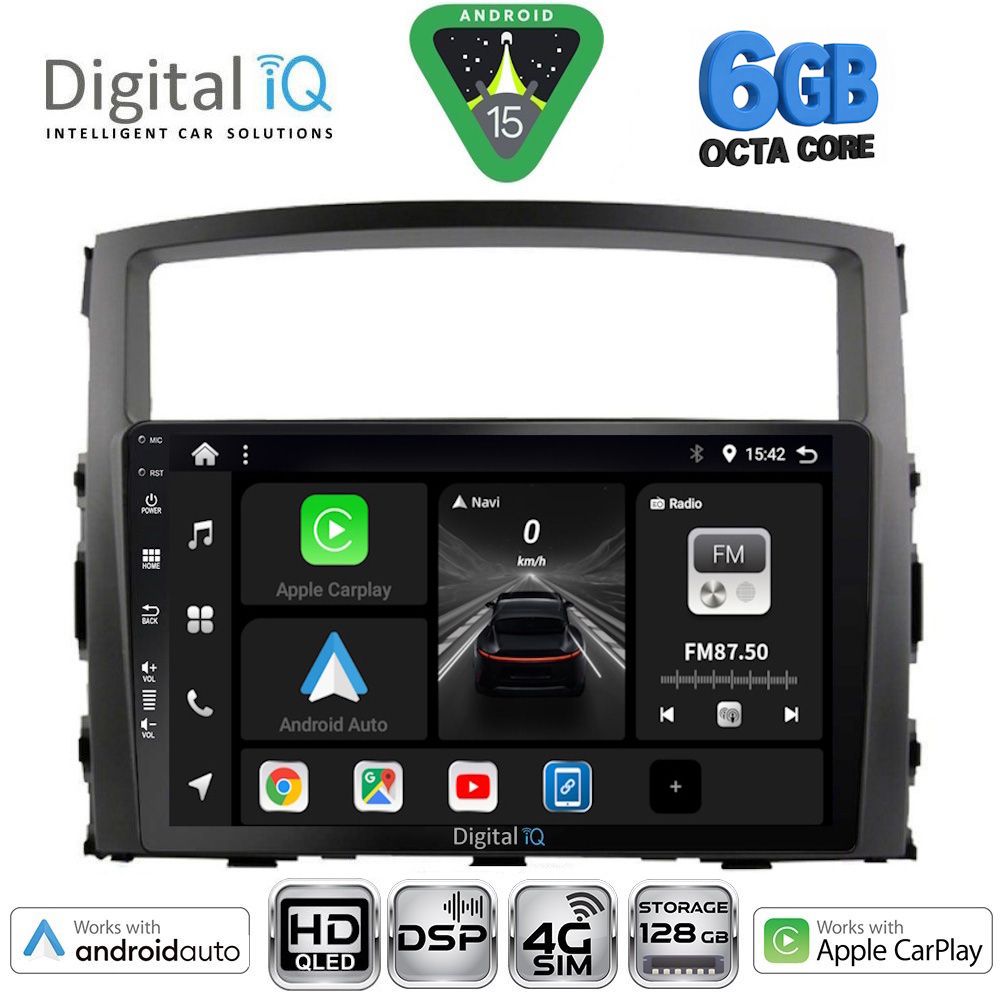 DIGITAL IQ BXF 17446_CPAA (9inc) MULTIMEDIA TABLET for MITSUBISHI PAJERO mod. 2006-2013
