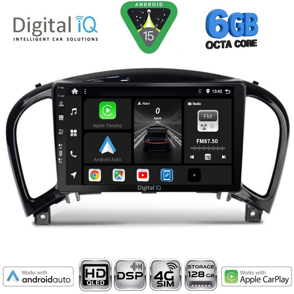 DIGITAL IQ BXF 17452_CPAA (9inc) MULTIMEDIA TABLET for NISSAN JUKE mod. 2009-2020