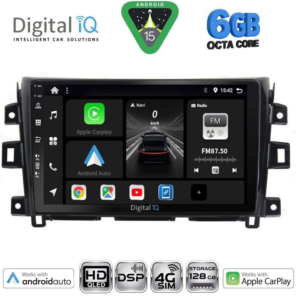 DIGITAL IQ BXF 17456_CPAA (10inc) MULTIMEDIA TABLET for NISSAN NAVARA mod. 2016-2025