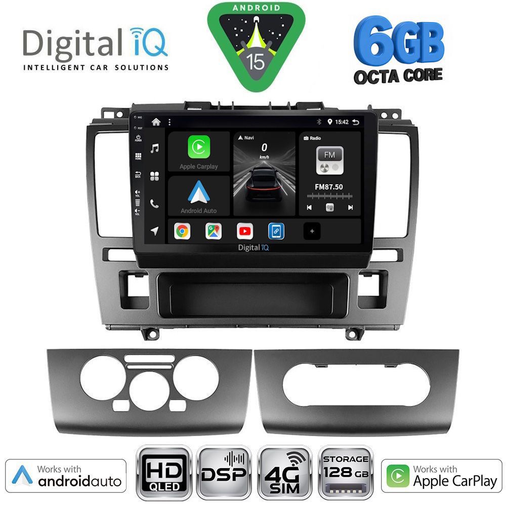 DIGITAL IQ BXF 17465_CPAA (9inc) MULTIMEDIA TABLET for NISSAN TIDA mod. 2004-2013