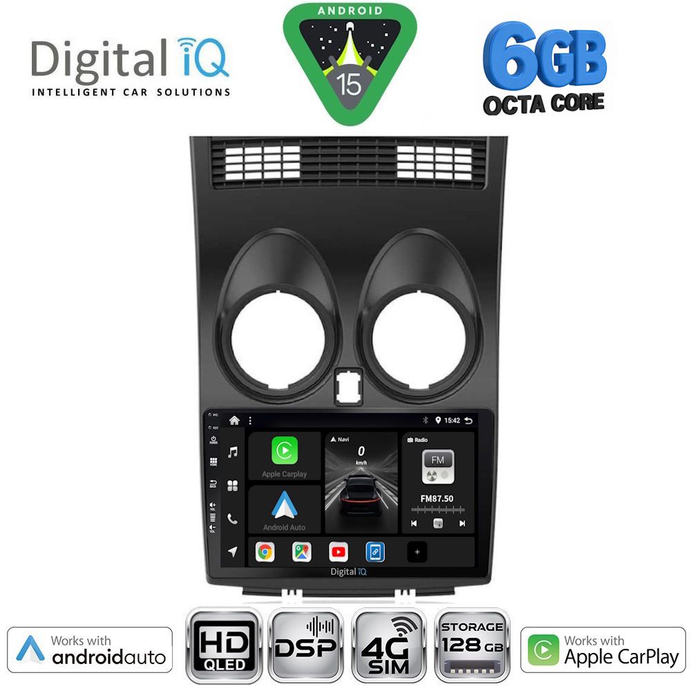 DIGITAL IQ BXF 17466_CPAA (9inc) MULTIMEDIA TABLET for NISSAN QASHQAI mod. 2007-2014