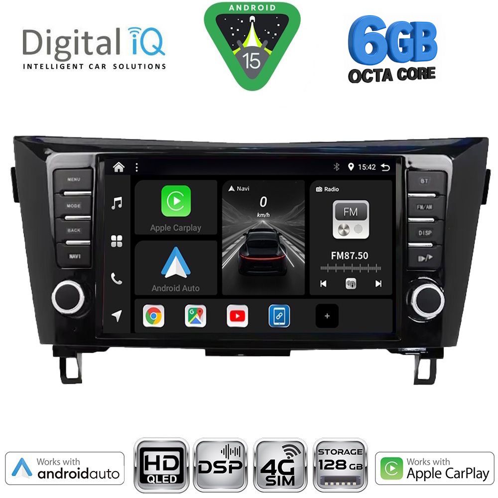 DIGITAL IQ BXF 17467_CPAA (9inc) MULTIMEDIA TABLET for NISSAN QASHQAI - XTRAIL mod. 2014-2021