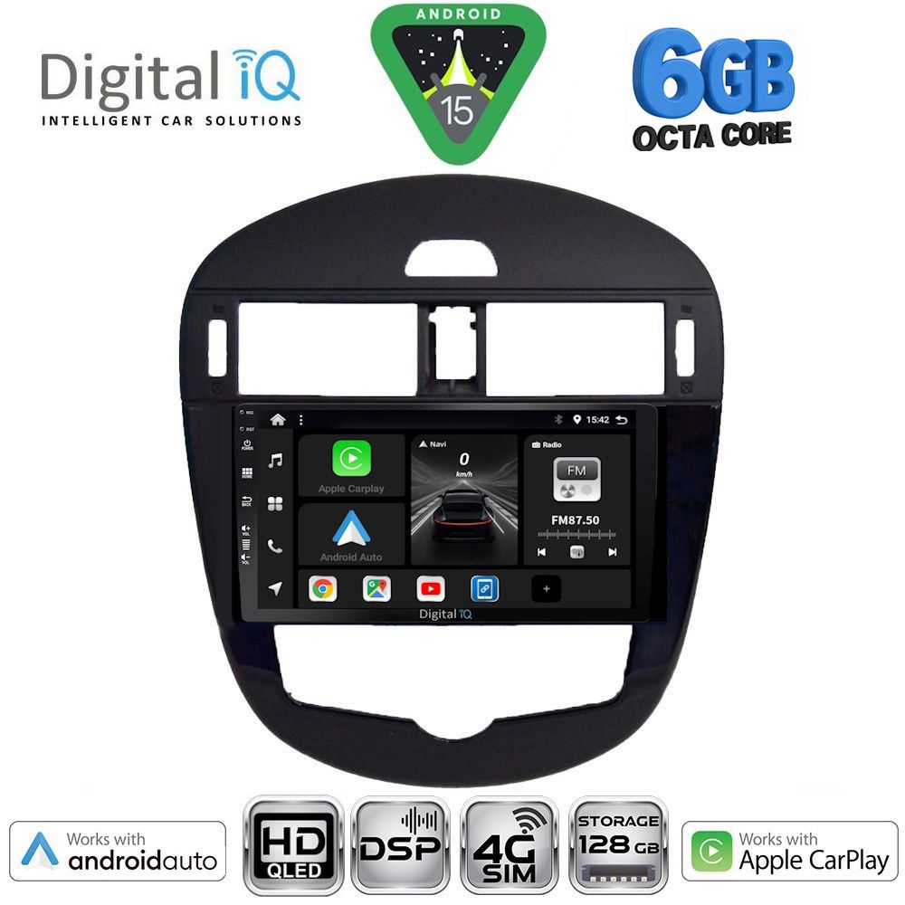 DIGITAL IQ BXF 17470CL_CPAA (9inc) MULTIMEDIA TABLET for NISSAN PULSAR mod. 2014-2020 with CLIMA