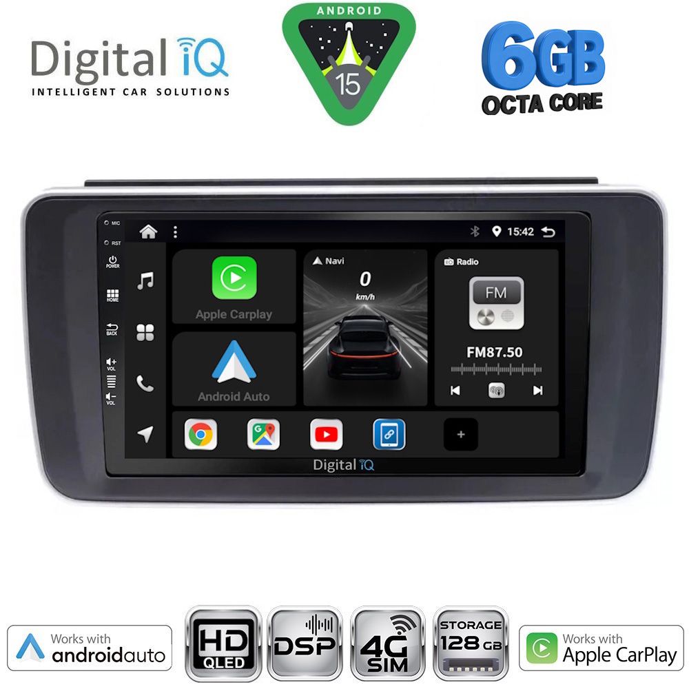 DIGITAL IQ BXF 17473_CPAA (9inc) MULTIMEDIA TABLET for NISSAN LEAF mod. 2018-2026
