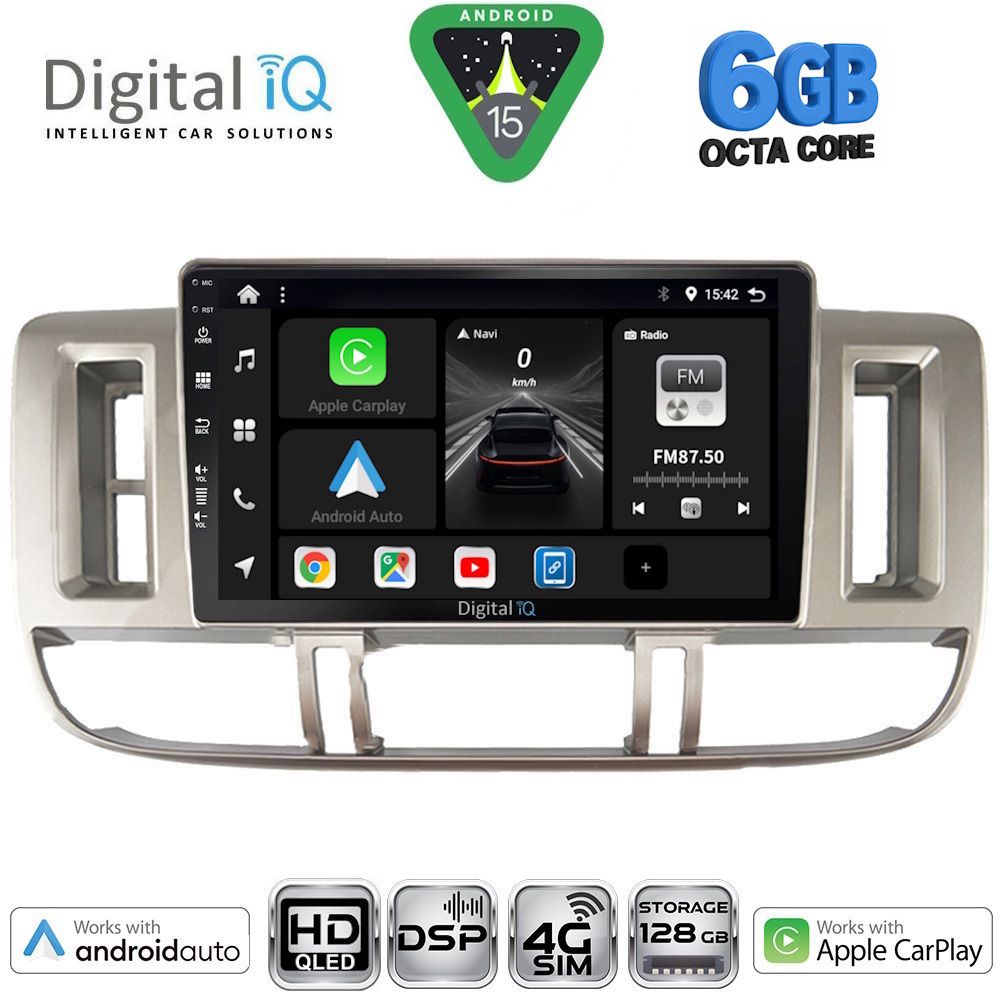 DIGITAL IQ BXF 17474_CPAA (9inc) MULTIMEDIA TABLET for NISSAN XTRAIL mod. 2000-2004