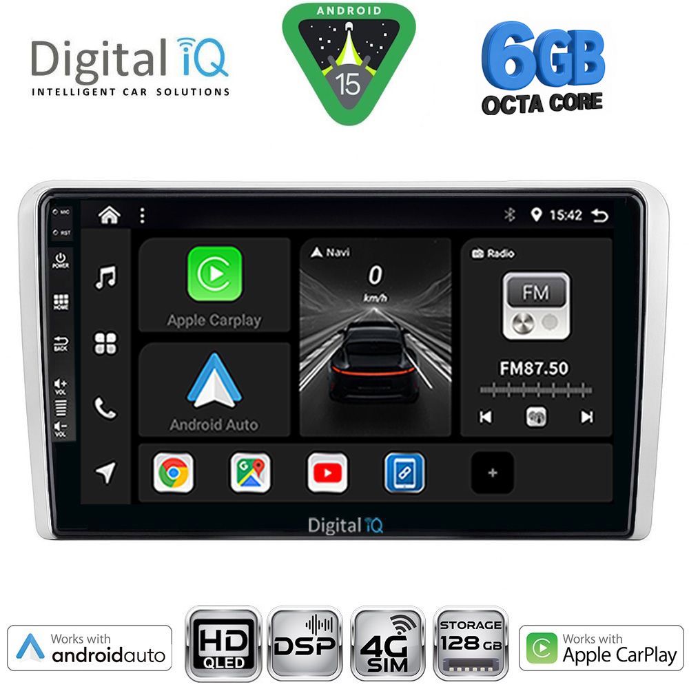 DIGITAL IQ BXF 17481SL_CPAA (9inc) MULTIMEDIA TABLET for OPEL ALL mod. 2004-2014 (SILVER)