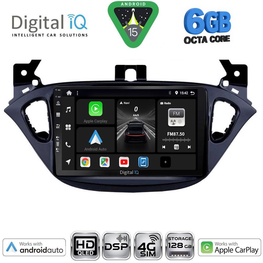 DIGITAL IQ BXF 17486_CPAA (9inc) MULTIMEDIA TABLET for OPEL ADAM - CORSA E mod. 2014-2019