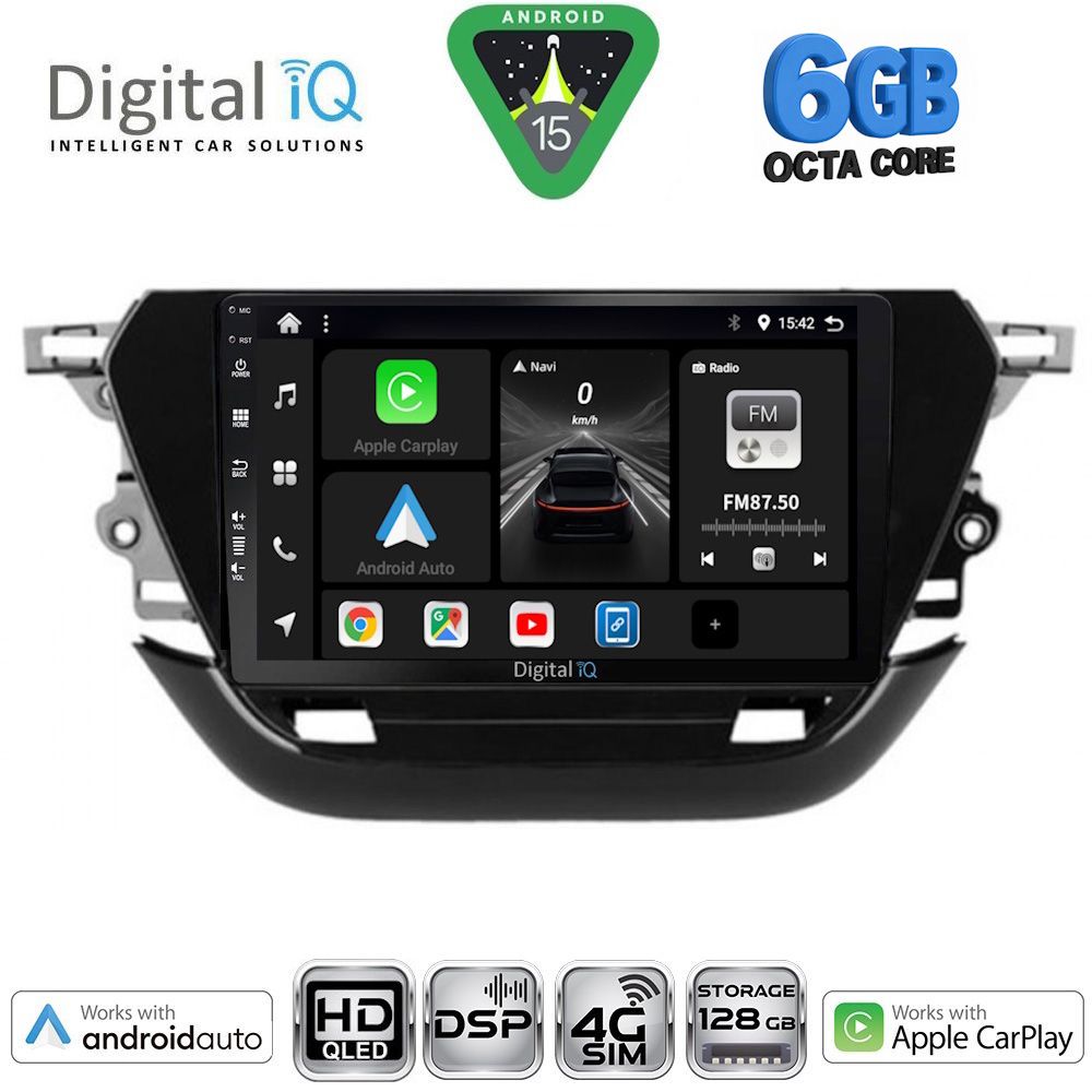 DIGITAL IQ BXF 17487_CPAA (9inc) MULTIMEDIA TABLET for OPEL CORSA F mod. 2019-2024