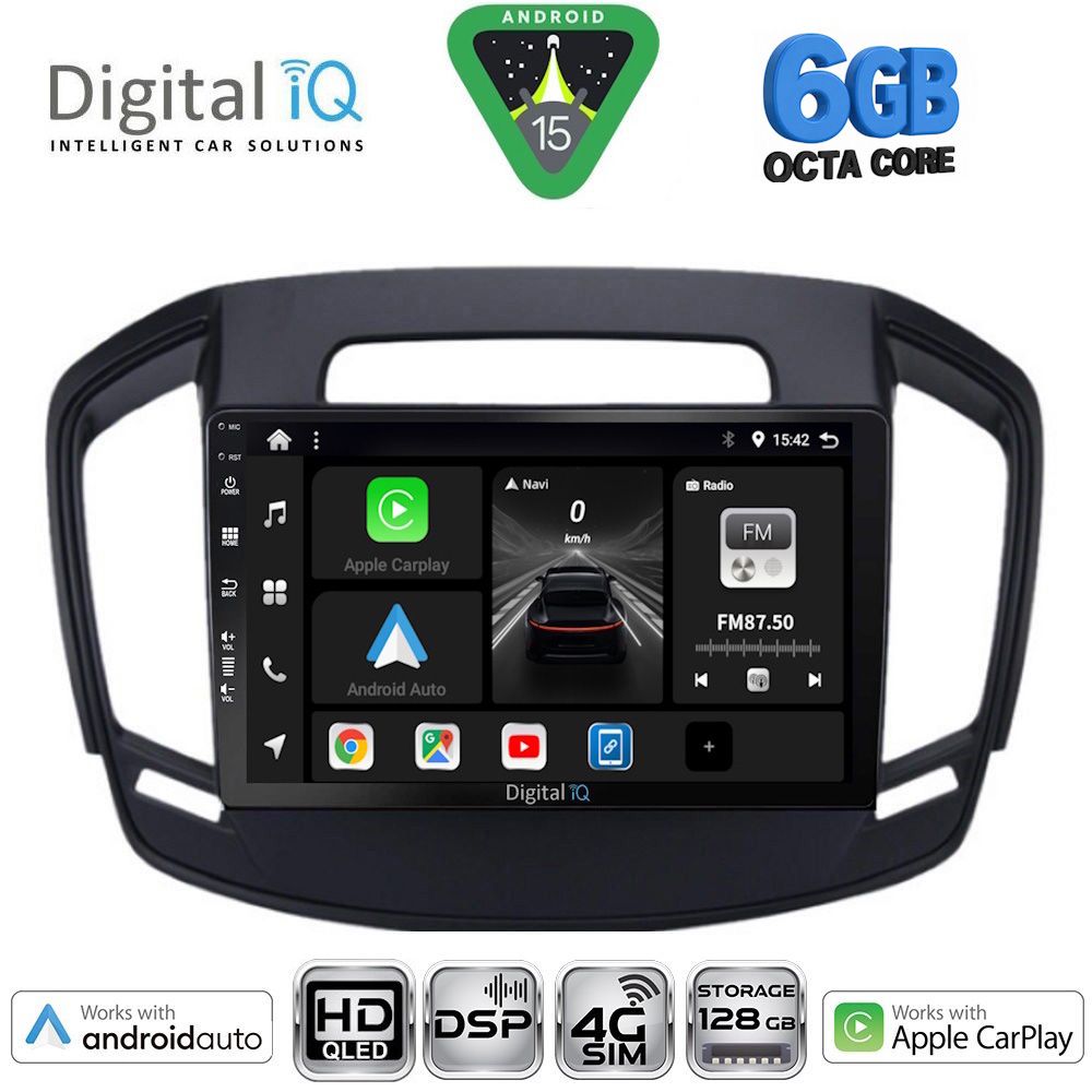 DIGITAL IQ BXF 17492_CPAA (9inc) MULTIMEDIA TABLET for OPEL INSIGNIA mod. 2014-2017