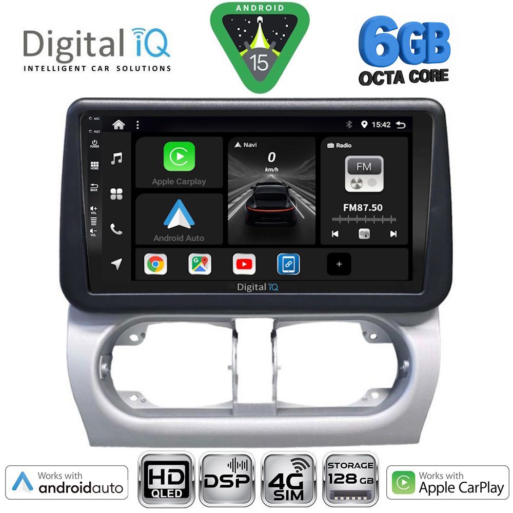 DIGITAL IQ BXF 17500_CPAA (9inc) MULTIMEDIA TABLET for OPEL CORSA C mod 2000-2006 - TIGRA mod. 2004-2009