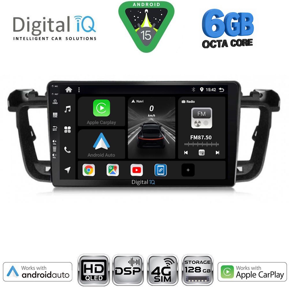 DIGITAL IQ BXF 17518_CPAA (9inc) MULTIMEDIA TABLET for PEUGEOT 508 mod. 2010-2016