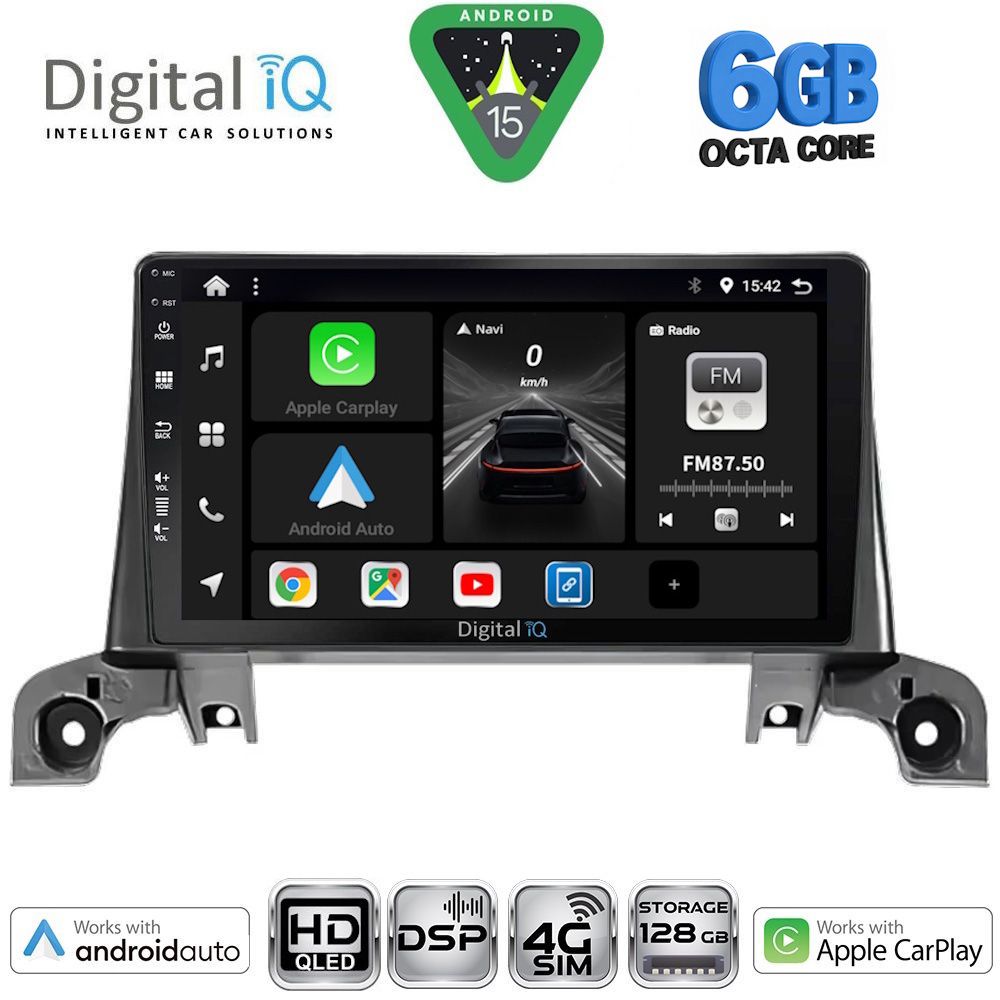 DIGITAL IQ BXF 17519_CPAA (9inc) MULTIMEDIA TABLET for PEUGEOT 3008 - 5008 mod. 2016-2024